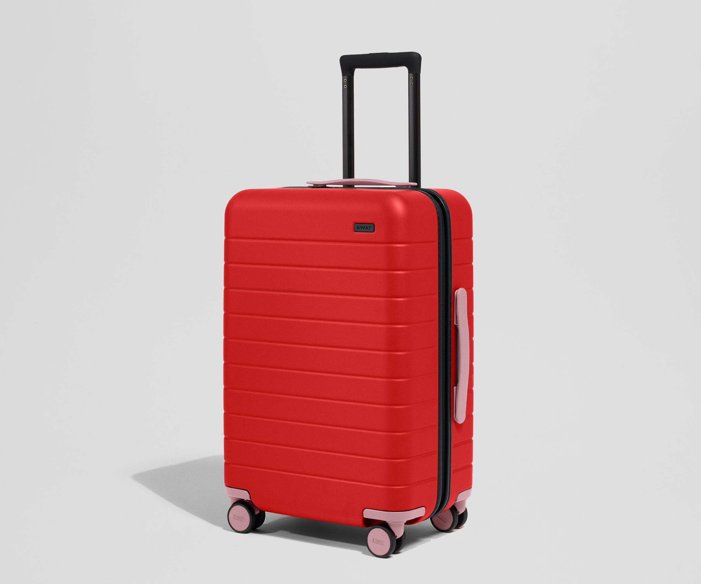 Custom Carry-On Wheel Set in Peony Pink