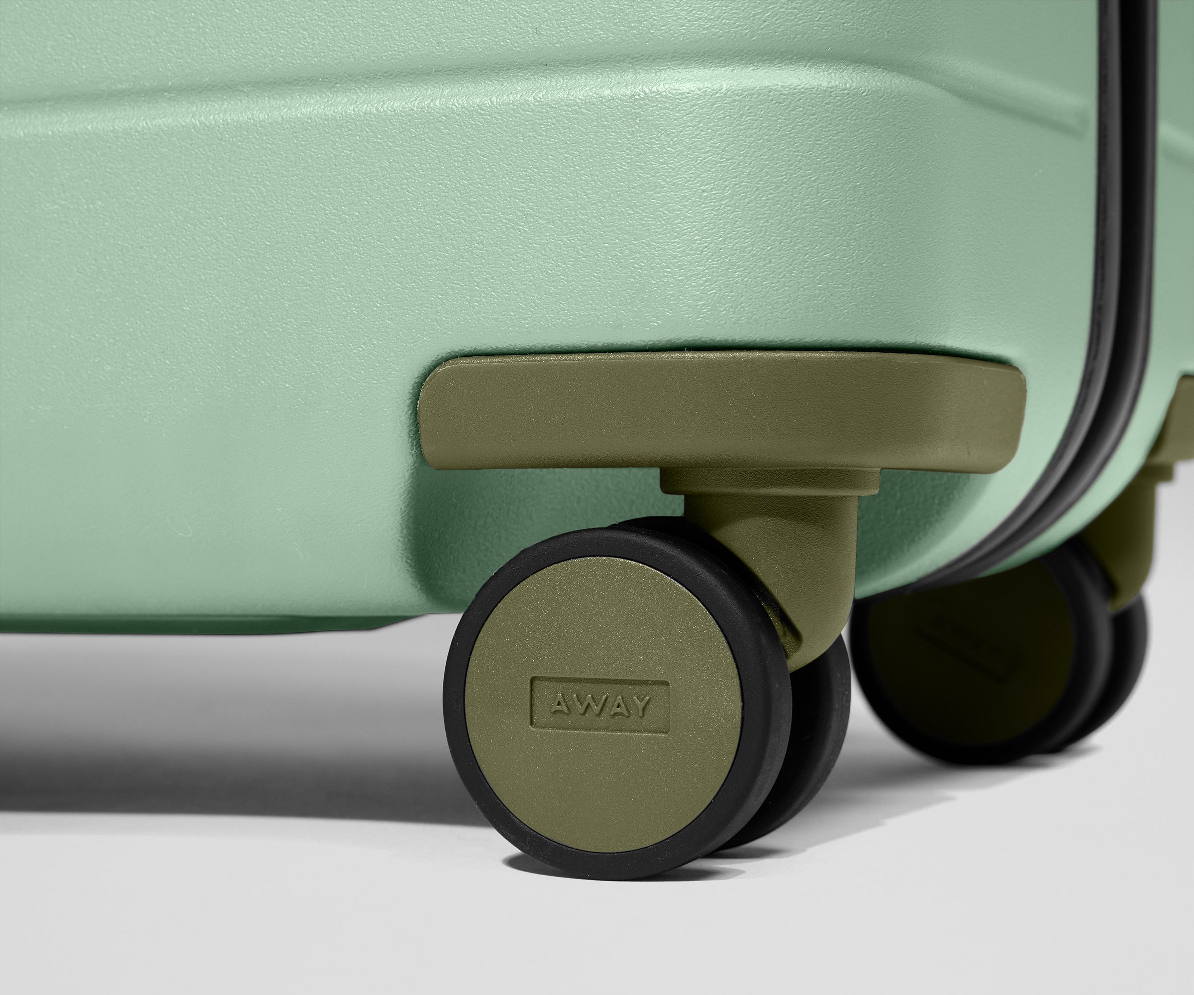 Custom Carry-On Wheel Set in Olive Green