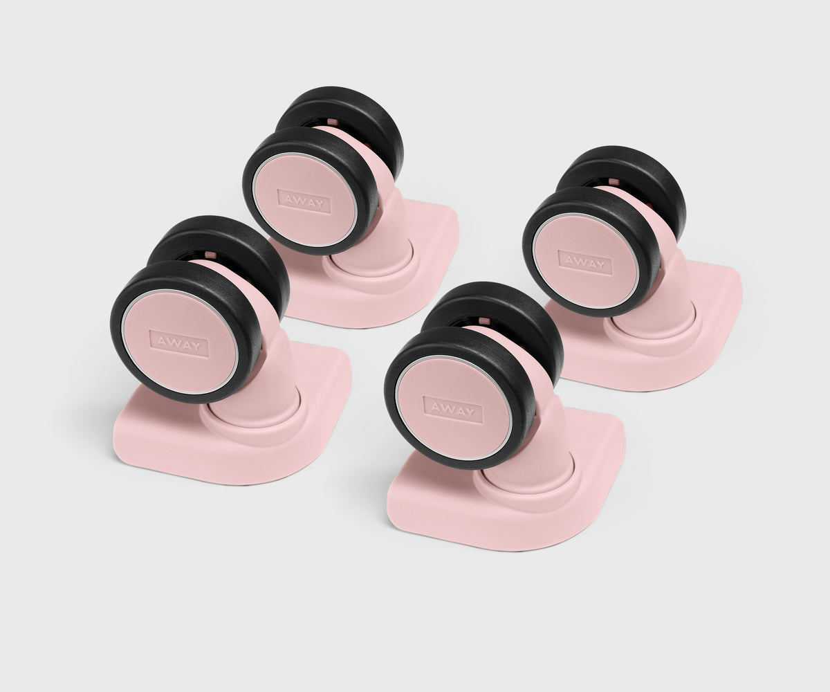 Custom Checked Wheel Set in Blush Pink