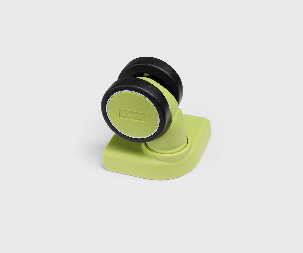 Custom Carry-On Wheel Set in Chartreuse Spark