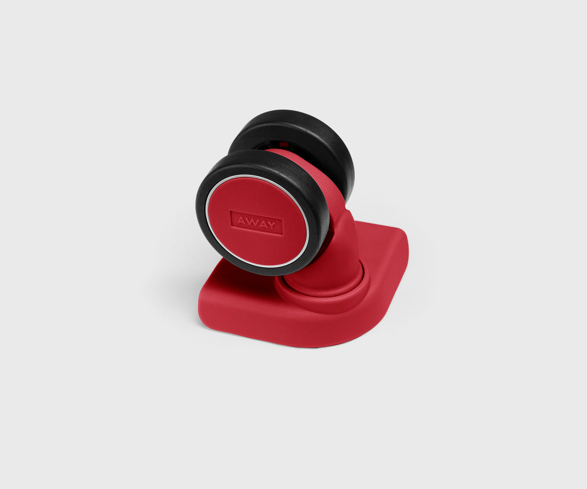 Custom Checked Wheel Set in Cherry Red