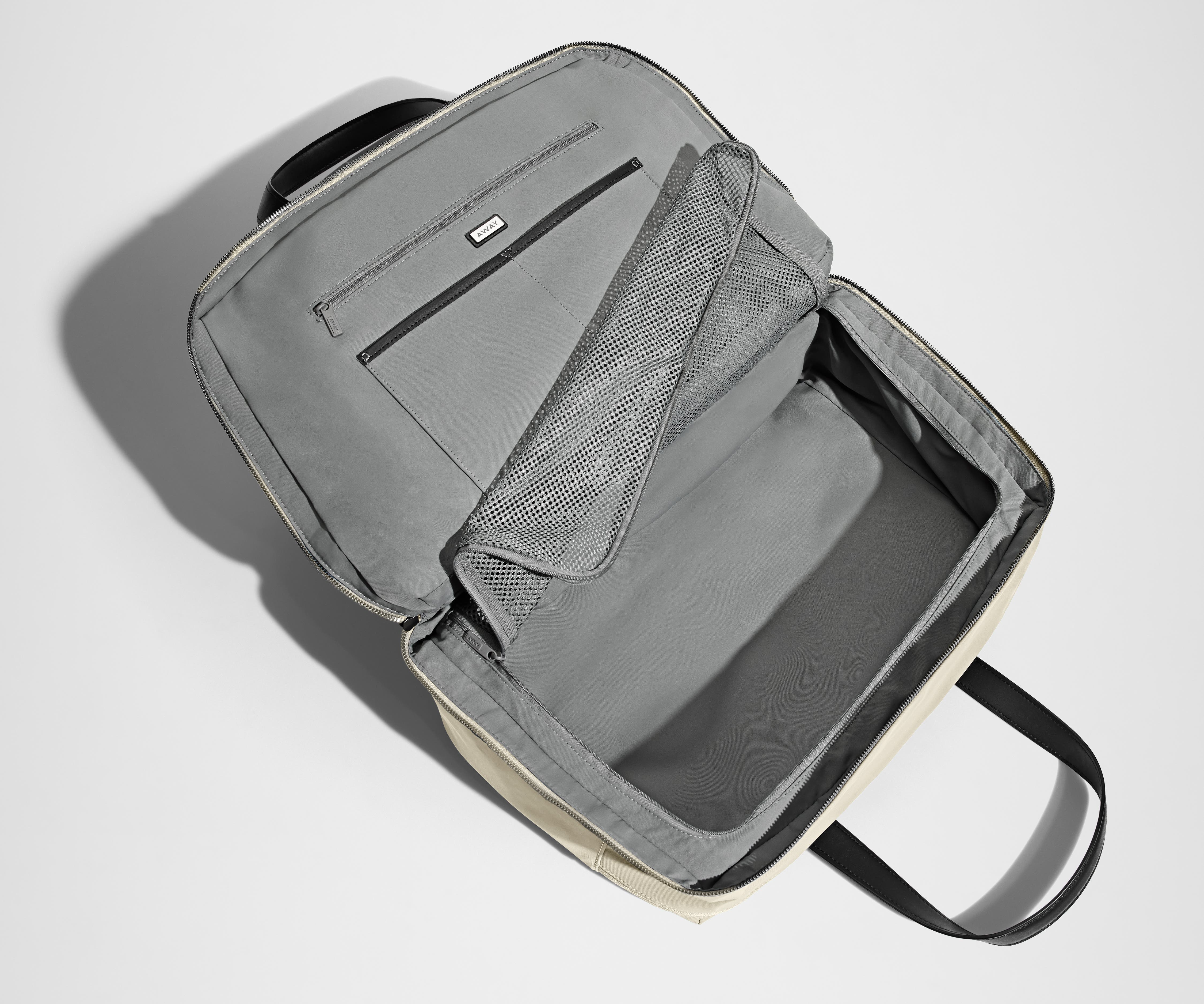 away travel duffel bag Away Overnight Bag In Salt White Nylon