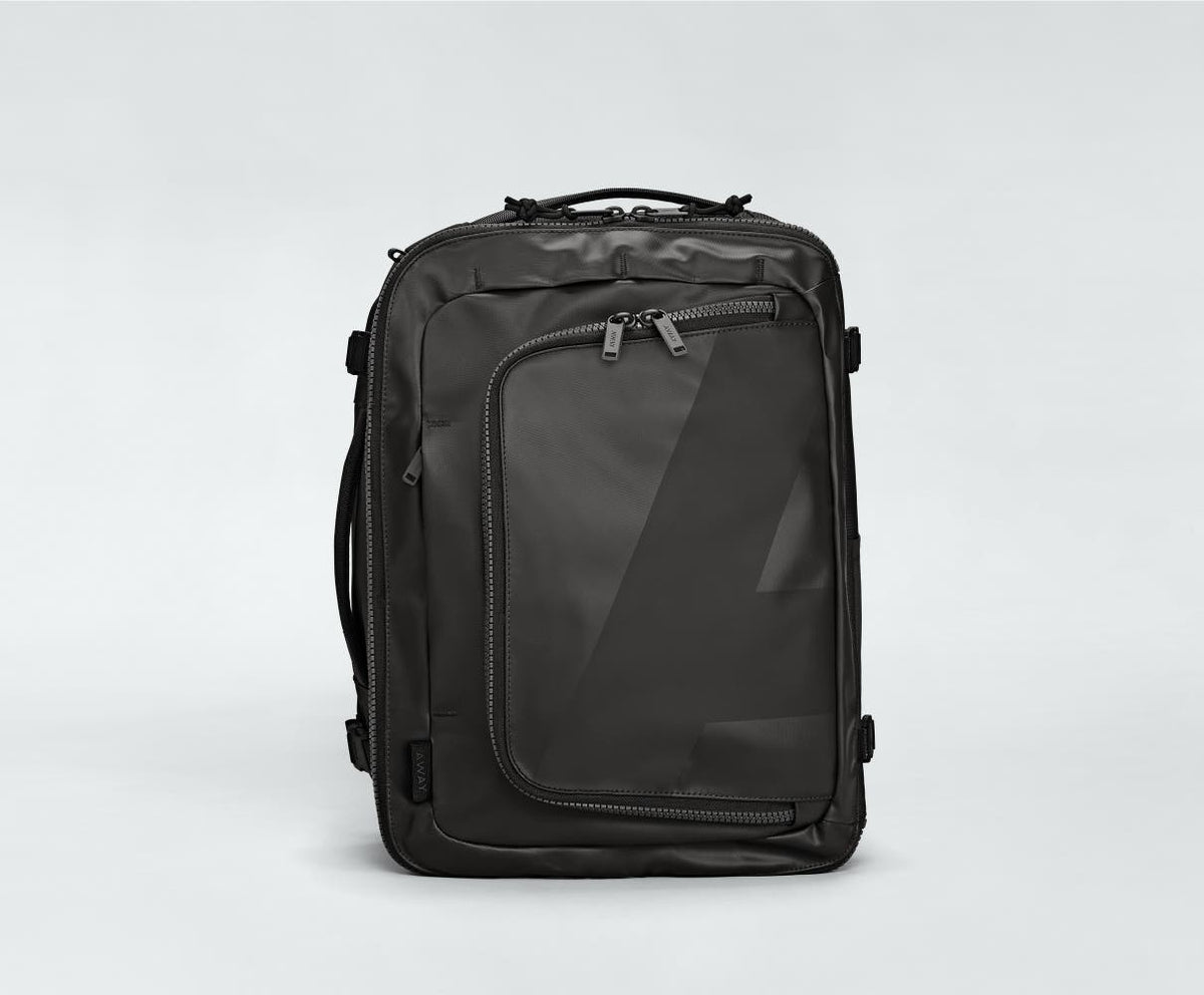 The Outdoor Convertible Backpack 25L in Jet Black