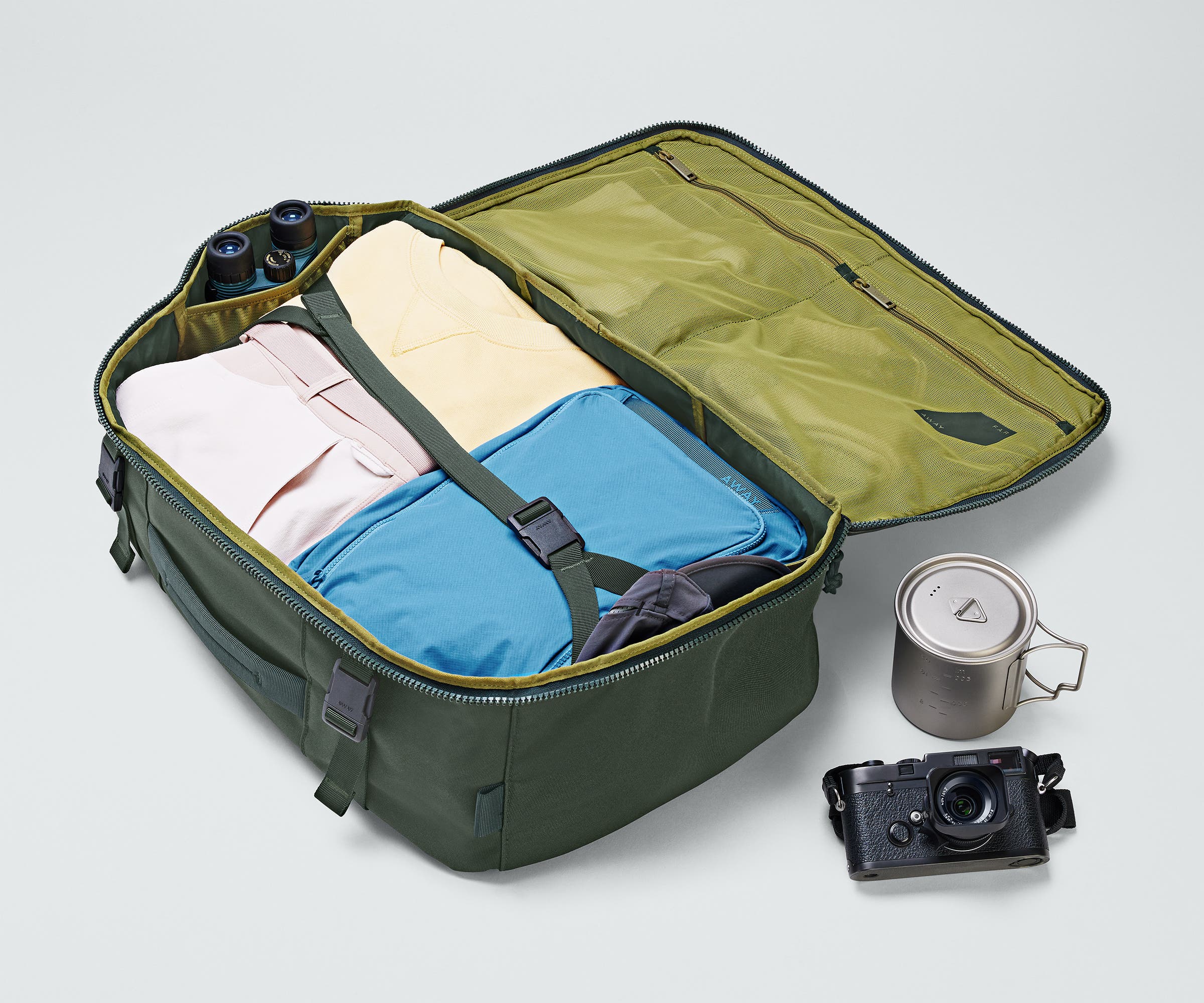 Away Active Convertible Backpack 45L in Forest Green Away Active Convertible Backpack 45L in Forest Green