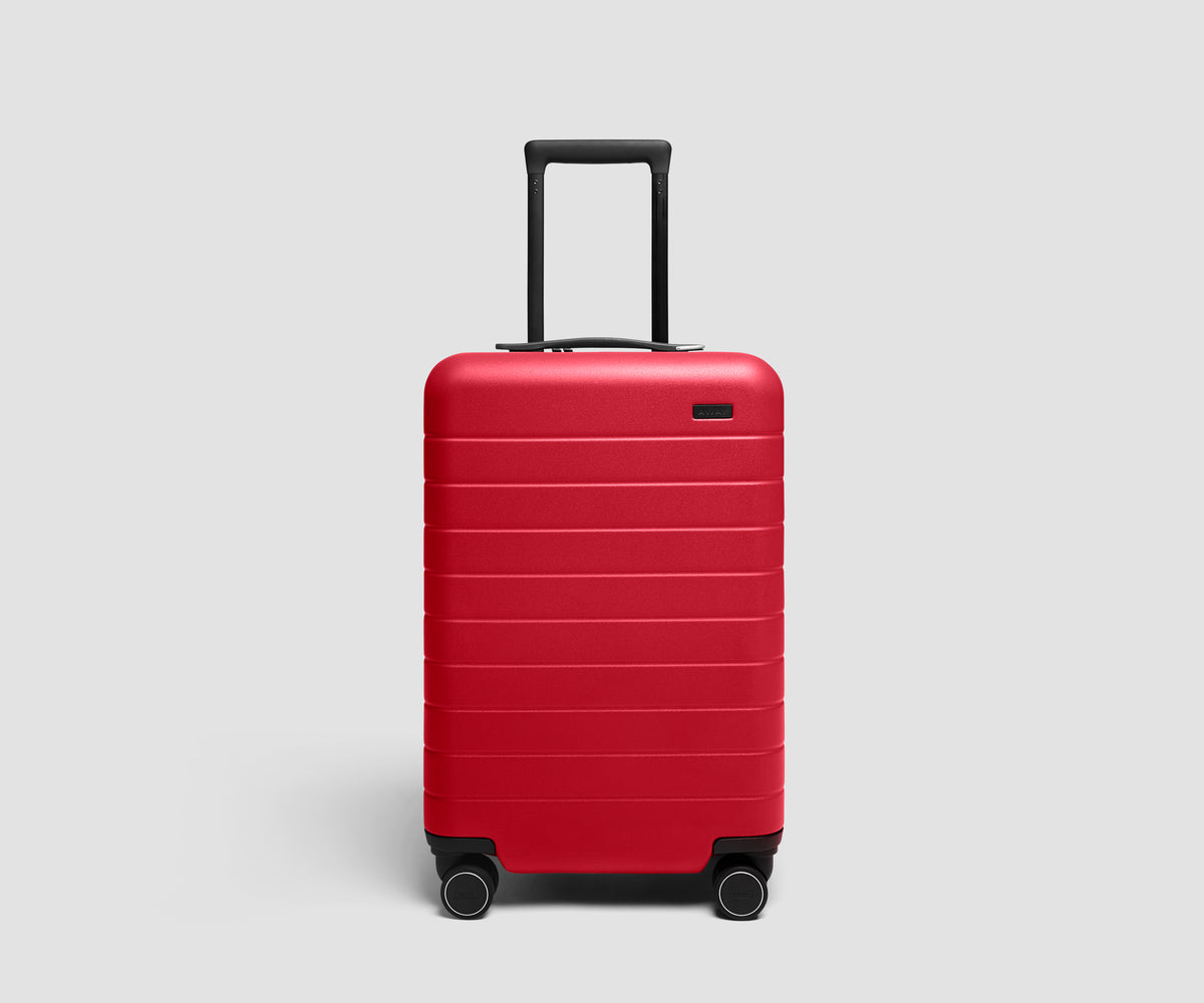 The Carry-On Flex 3 in Cherry Red