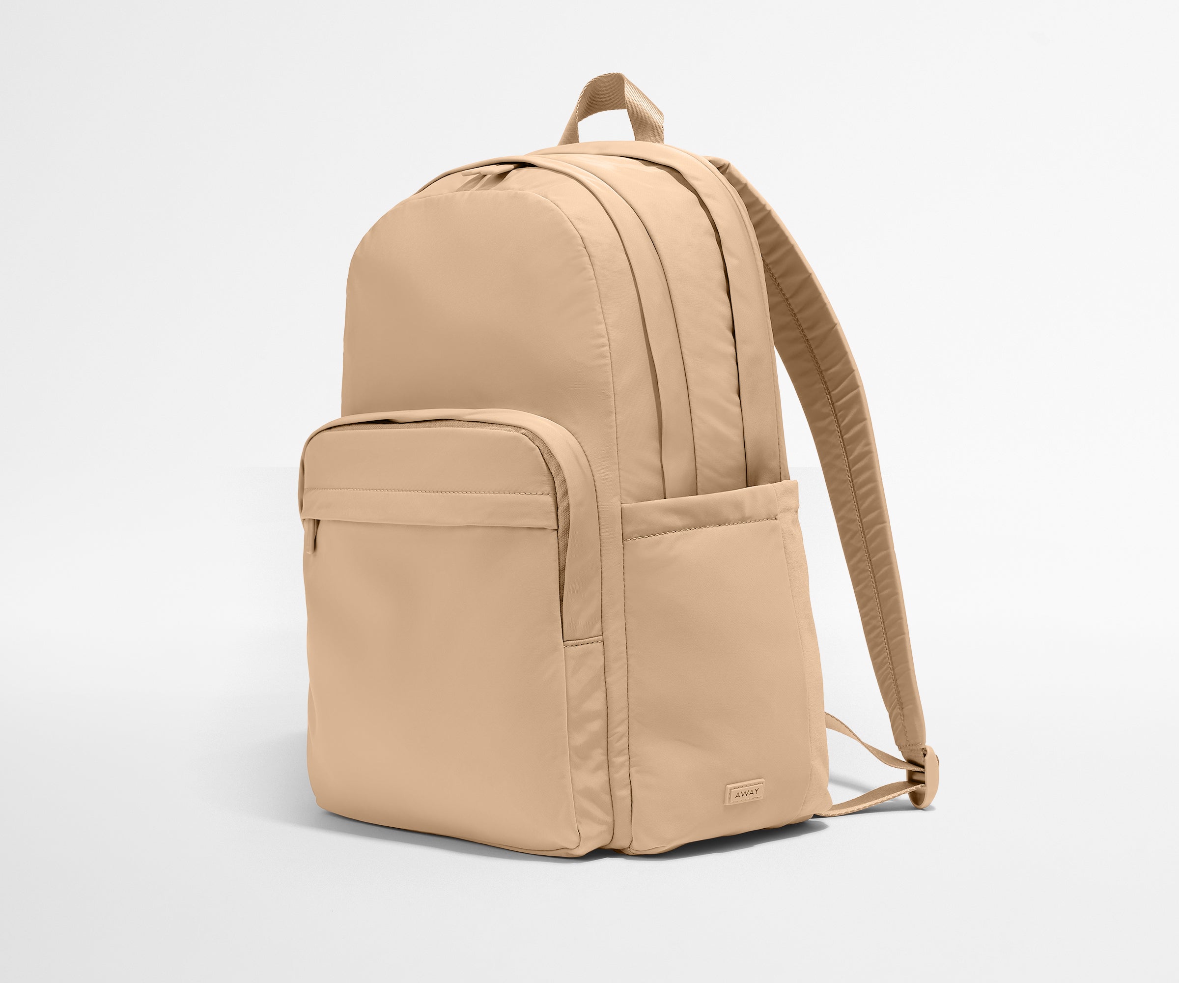 built laptop backpack large Away Large Featherlight Backpack in Camel Brown