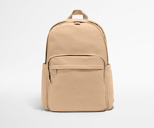Away Large Featherlight Backpack in Camel Brown