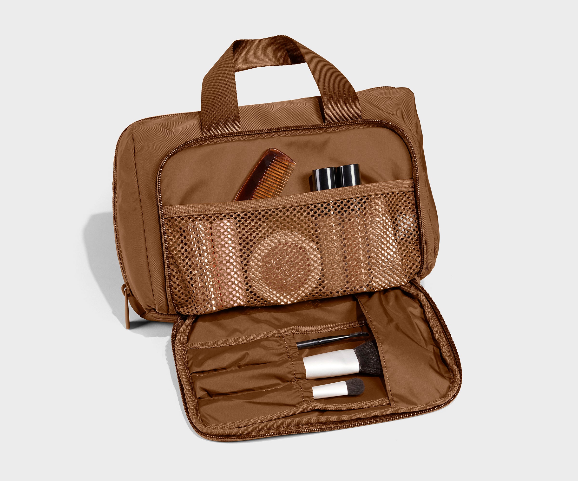 Featherlight Daily Cosmetic Case in Amaro Brown