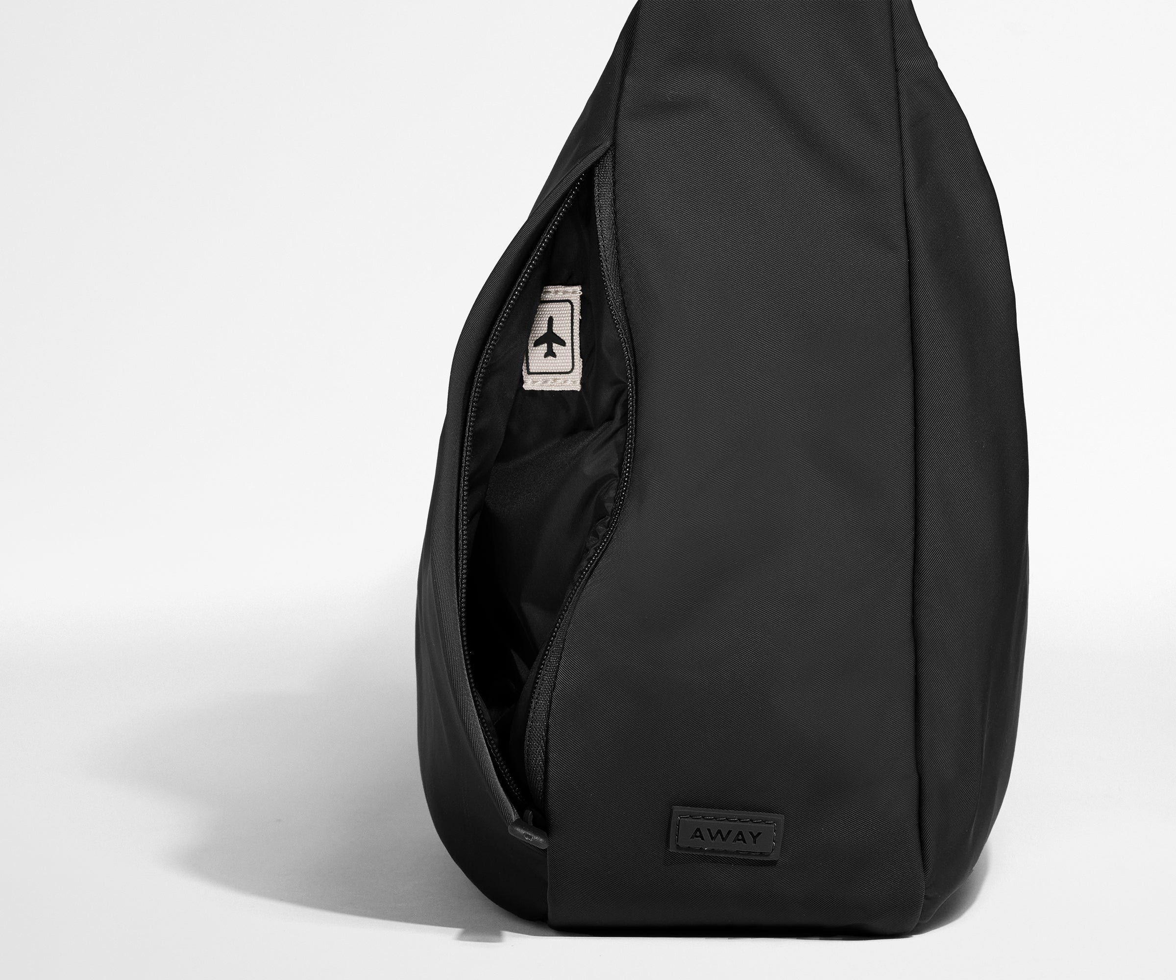 Featherlight Crossbody in Jet Black