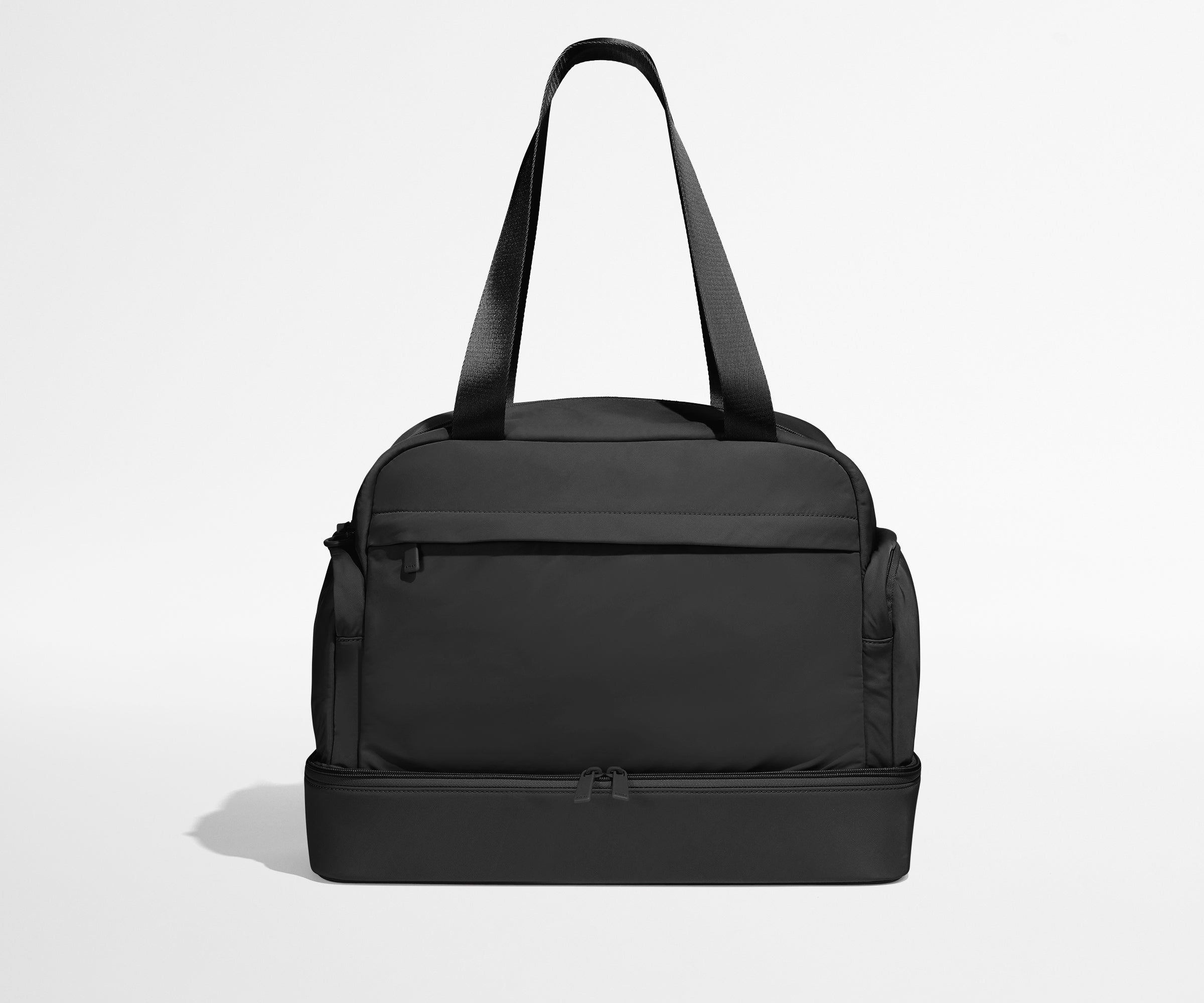 Jet Black Washable Featherlight Overnight Bag with Laptop Sleeve