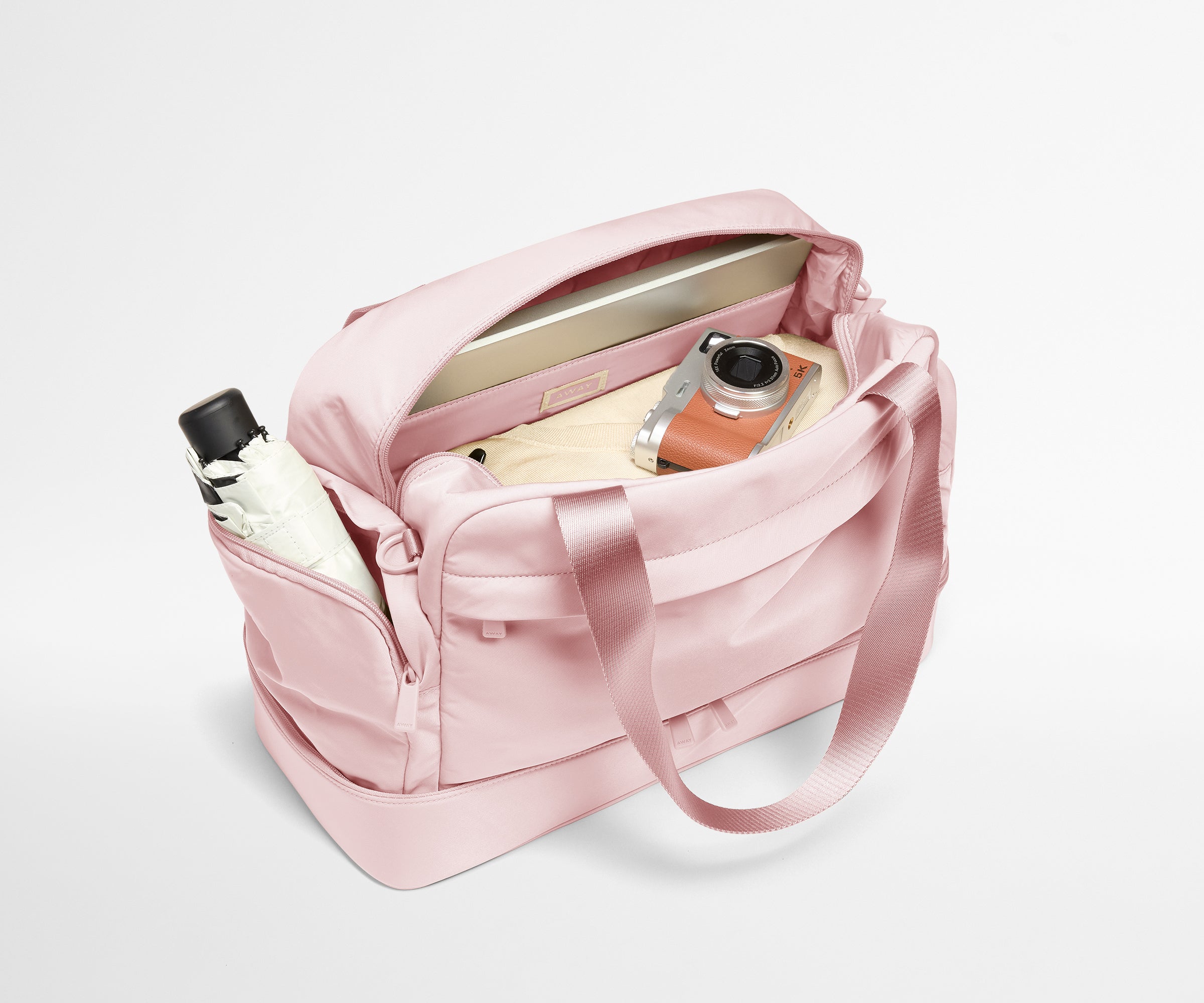Featherlight Overnight Bag in Blush Pink