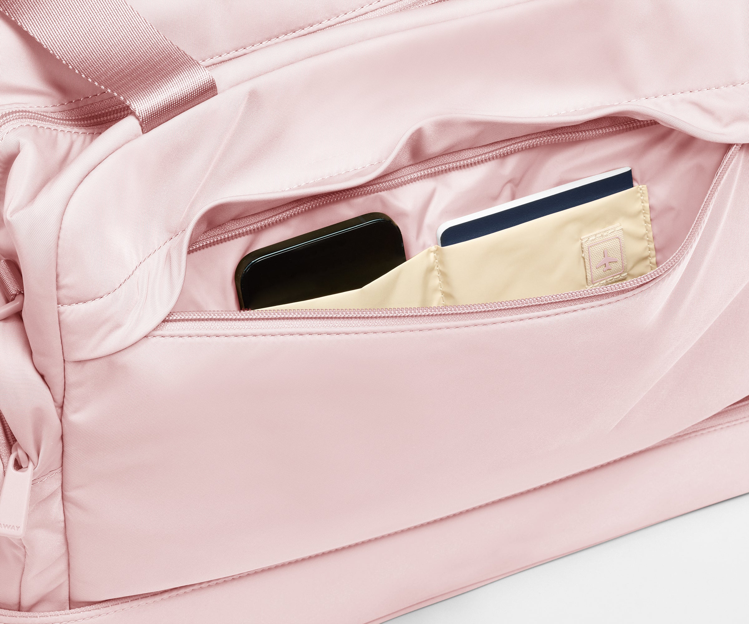 Featherlight Overnight Bag in Blush Pink