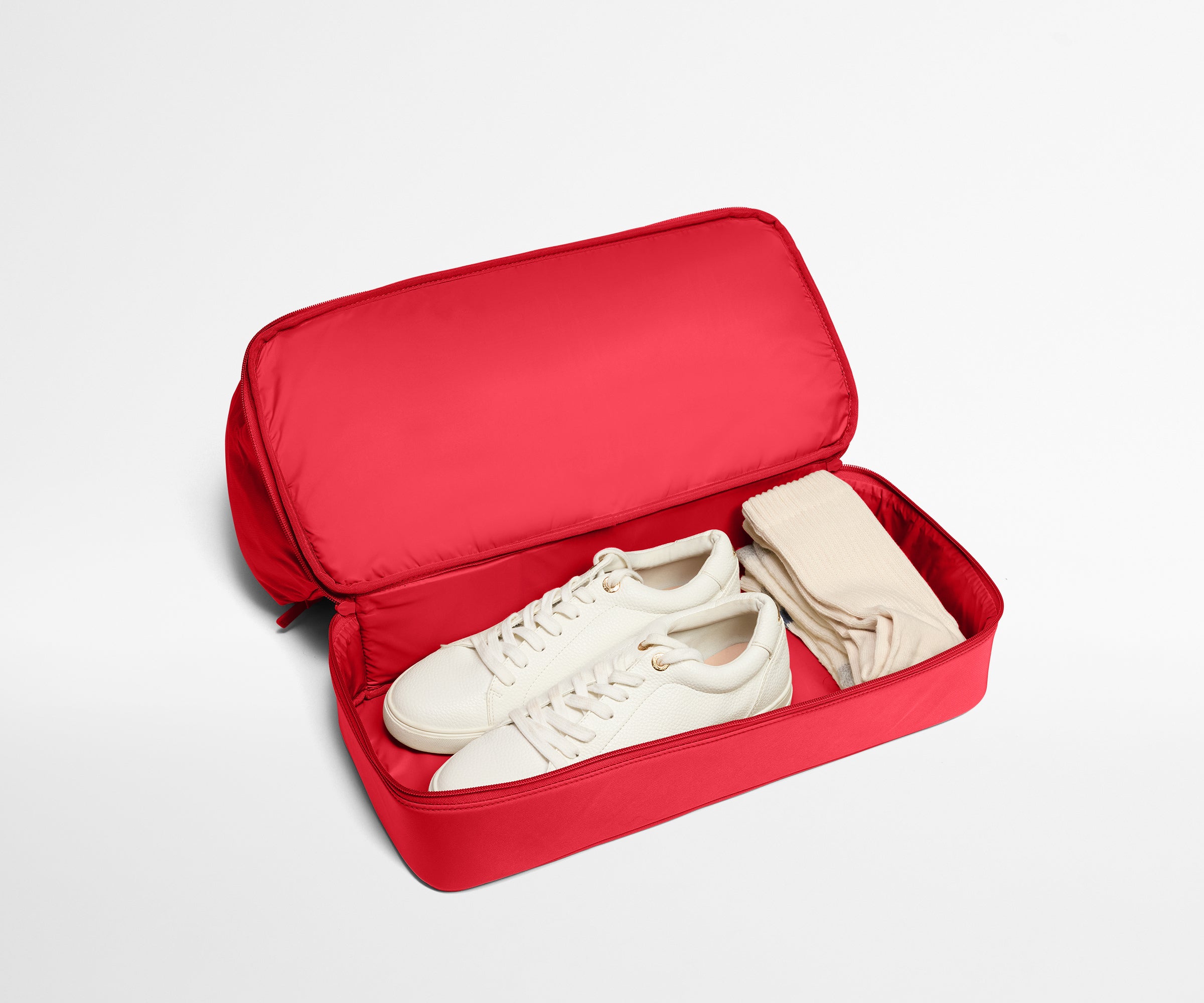 Featherlight Overnight Bag in Cherry Red