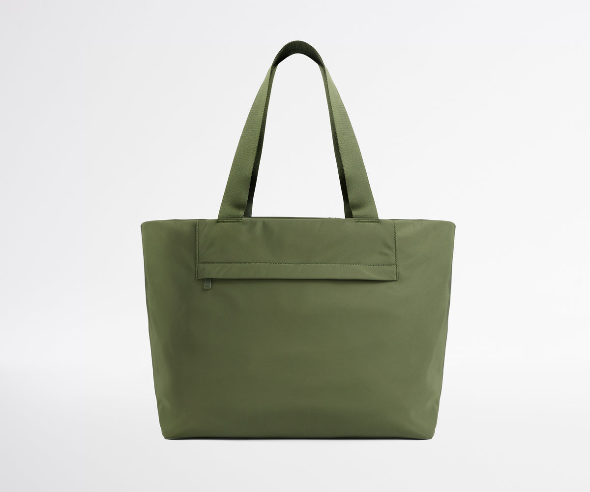olive green lululemon bag Away Featherlight Tote in Jet Black