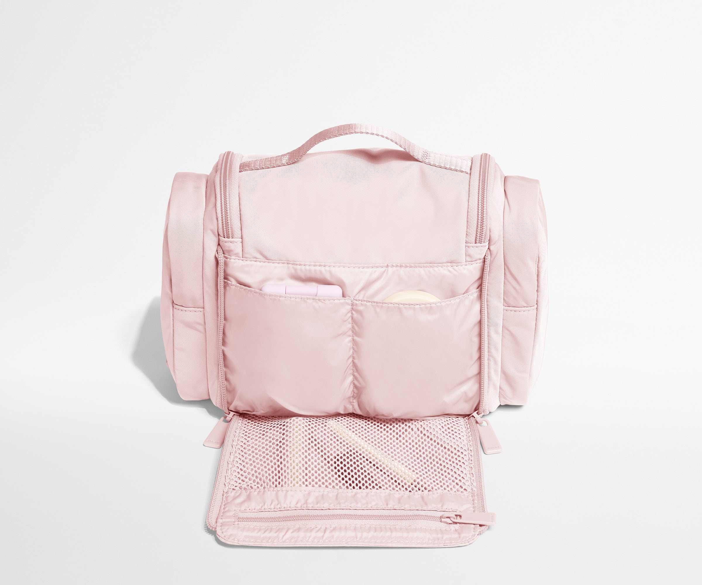 Featherlight Hanging Travel Vanity in Blush Pink