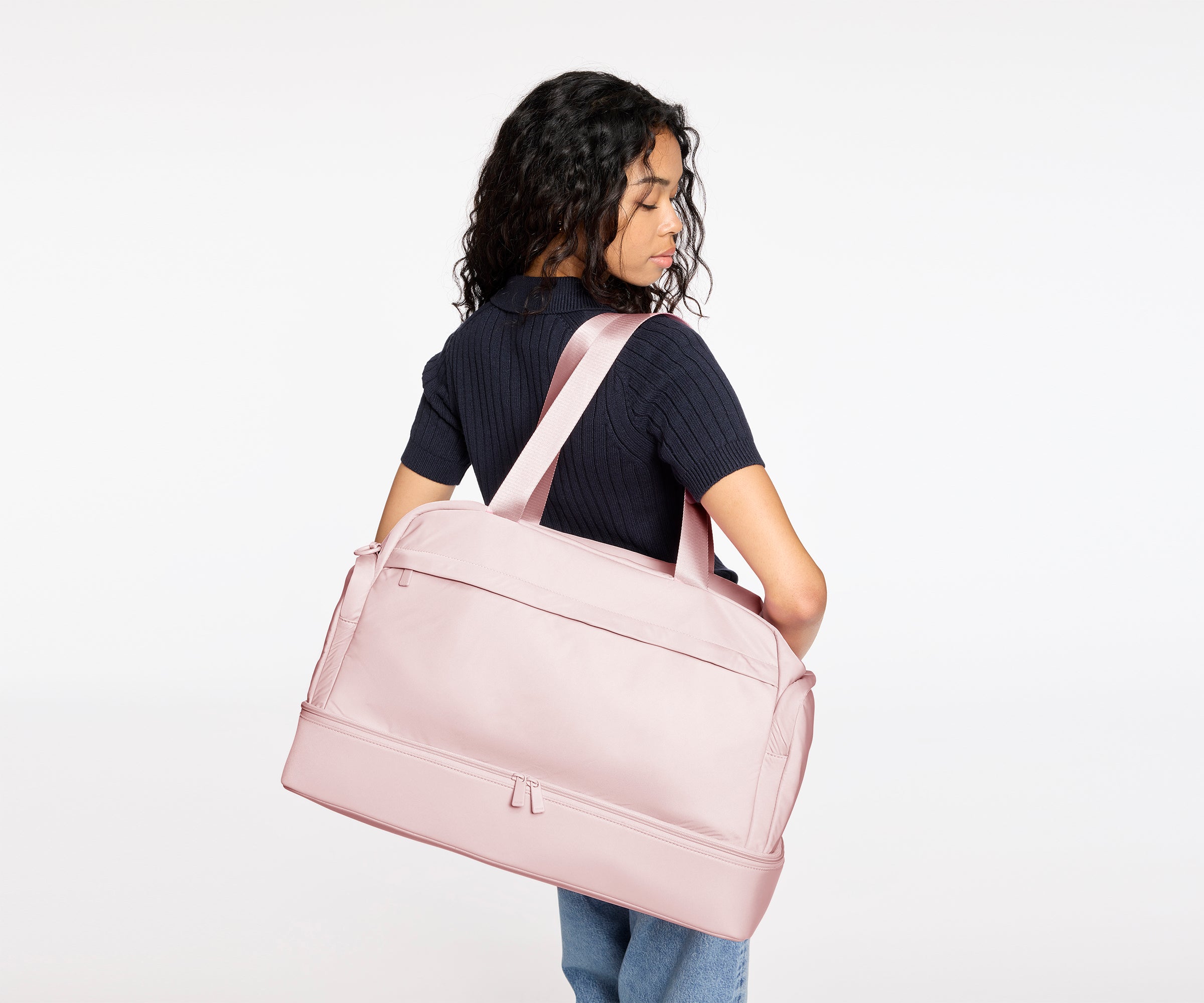 Featherlight Weekender in Blush Pink