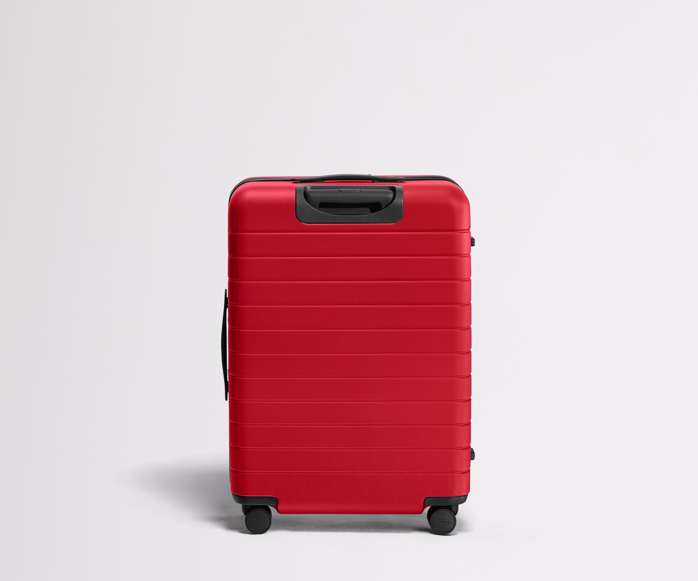 Away Medium Checked Flex Expandable Suitcase in Cherry Red