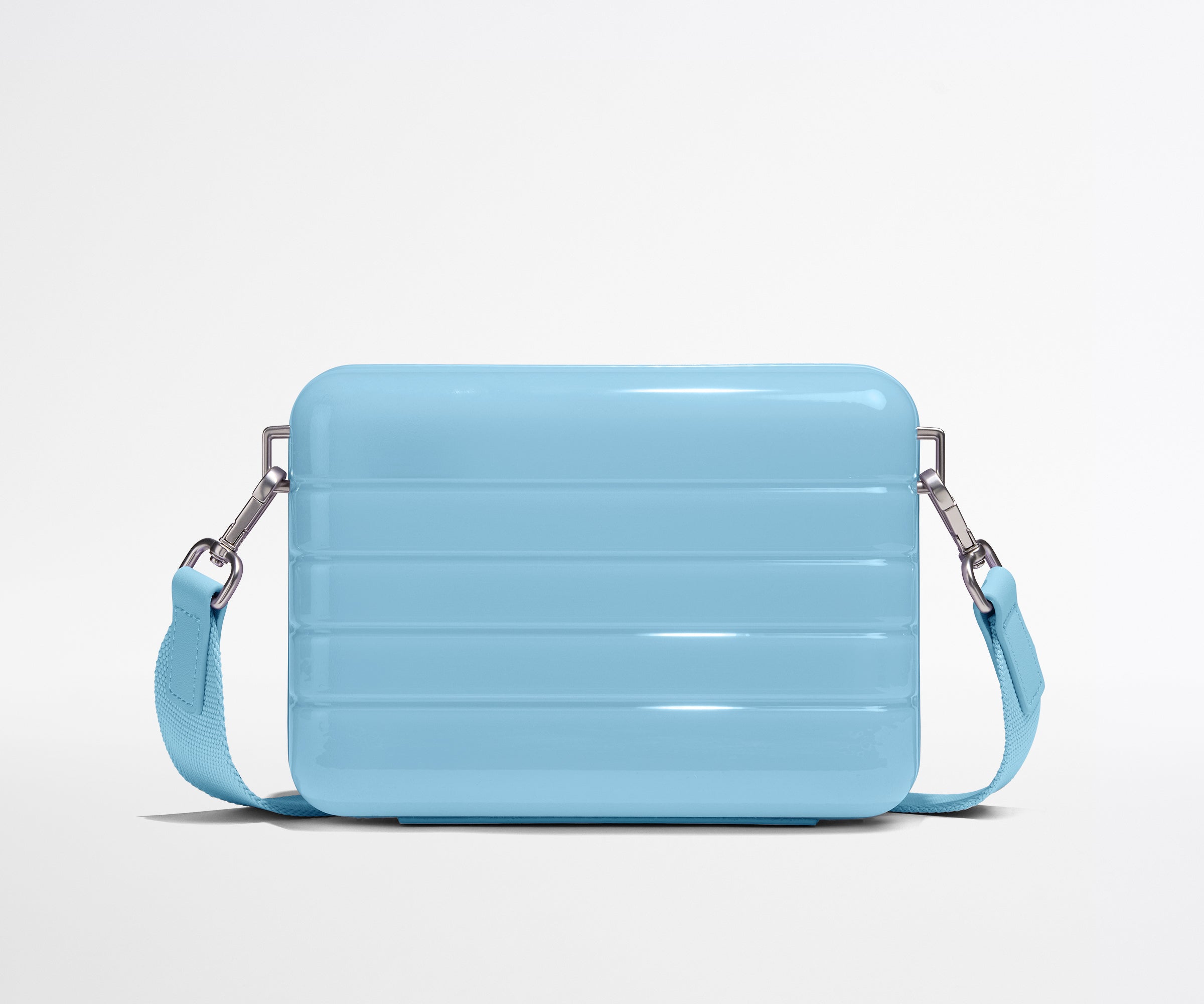 The Mini Crossbody in Glazed Opal Blue