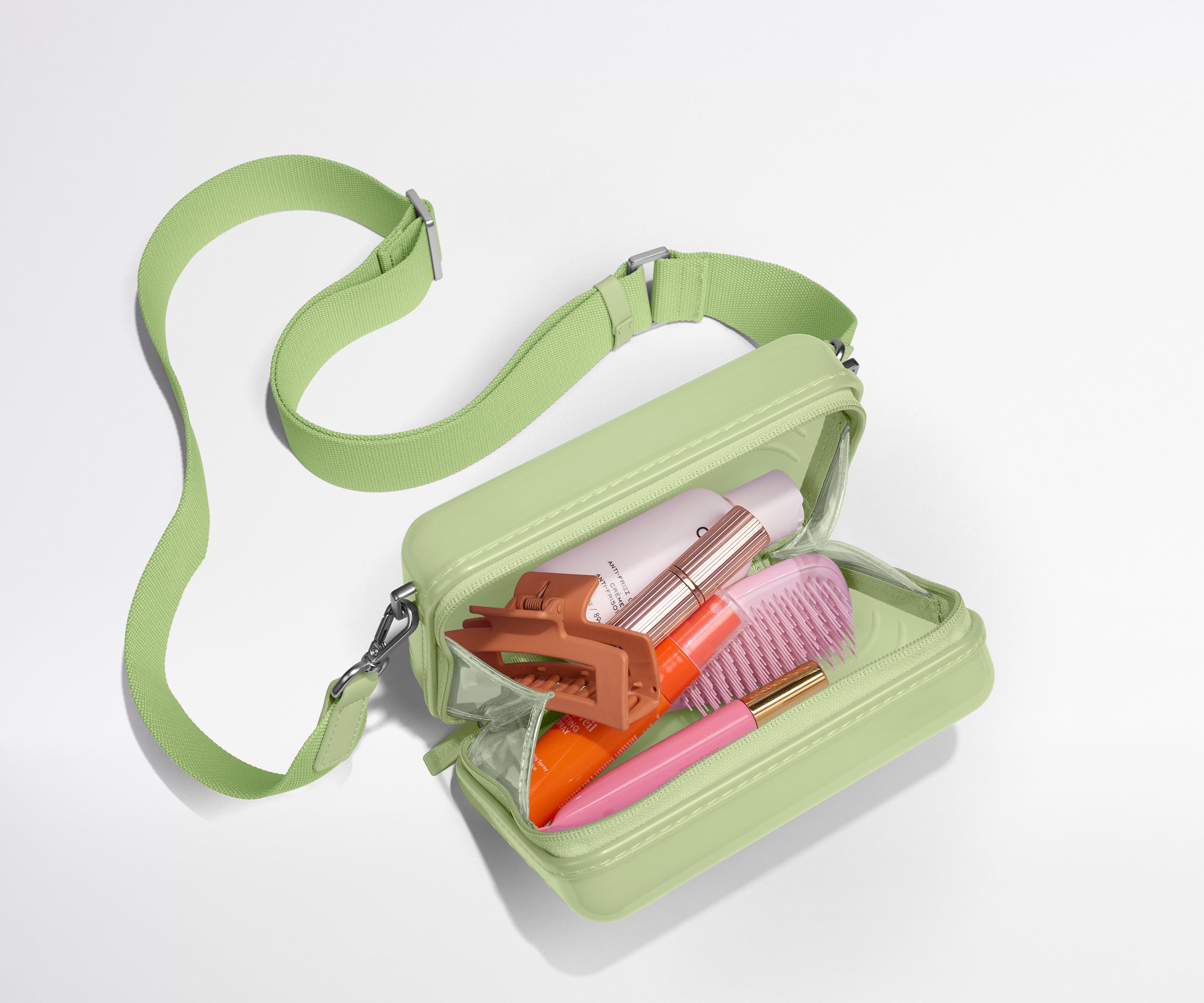 The Mini Crossbody in Glazed Matcha Milk Green