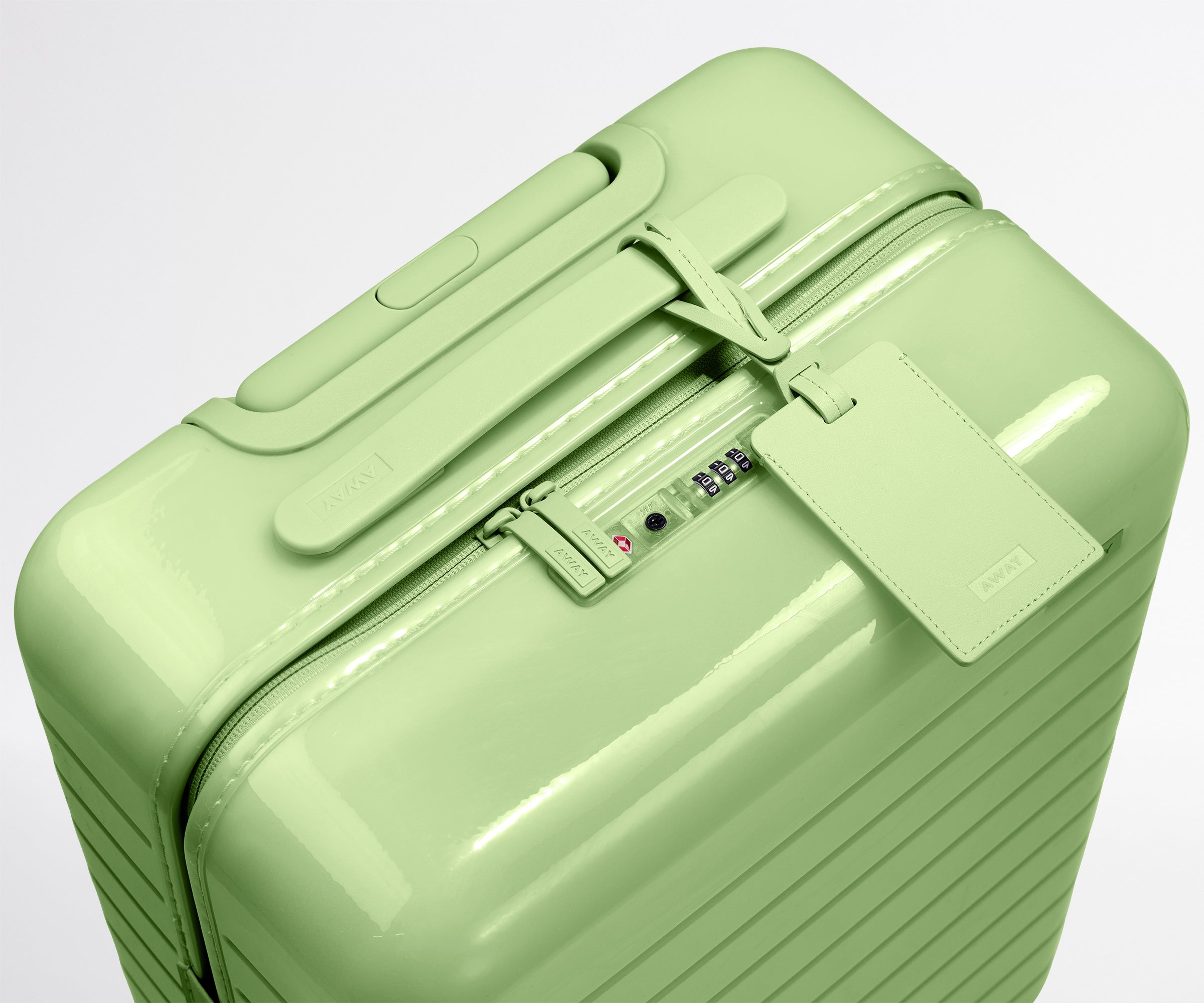 The Bigger Carry-On in Glazed Matcha Milk Green