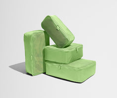 The Insider Packing Cubes in Matcha Milk Green