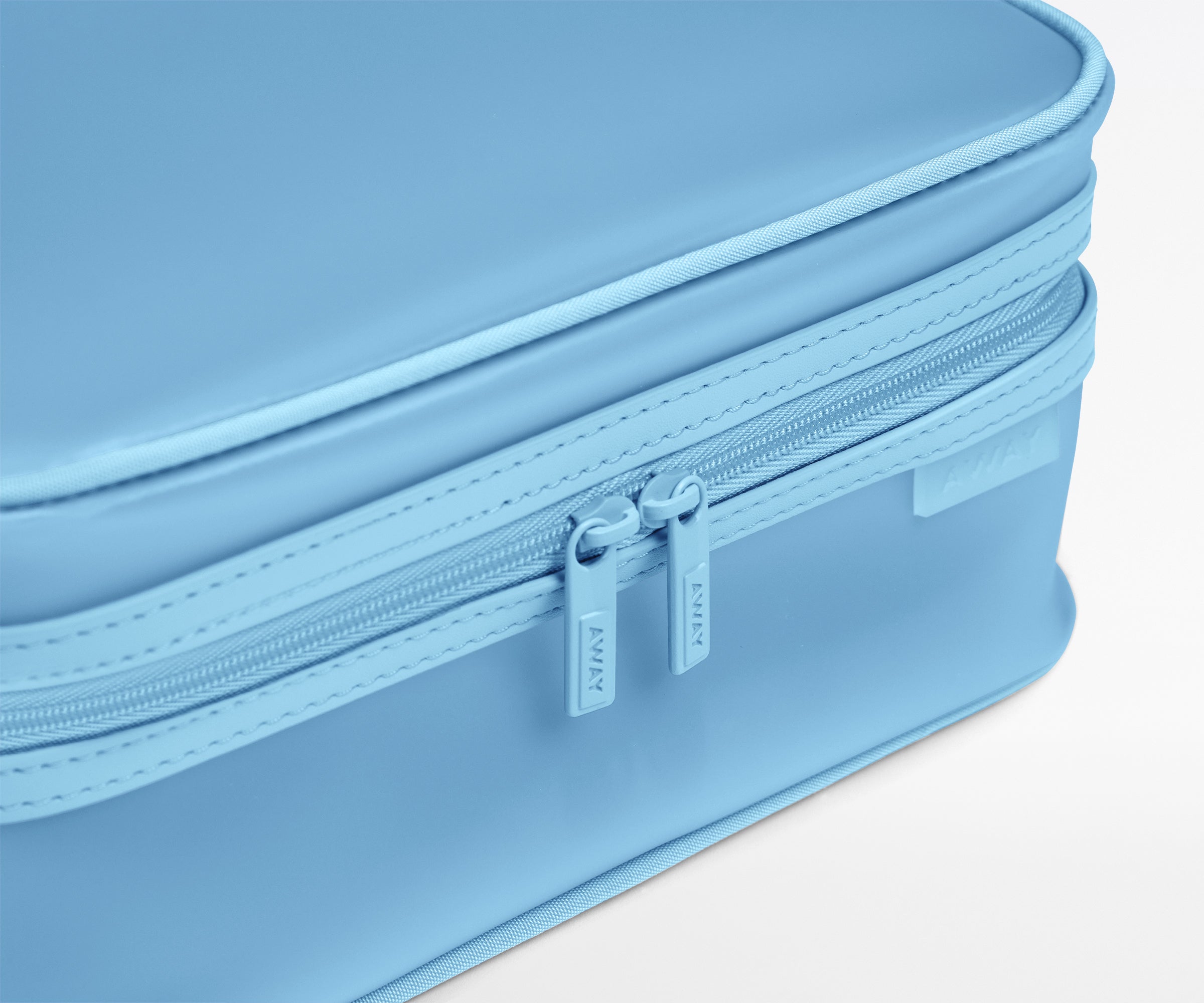 Clear Toiletry Bag in Opal Blue