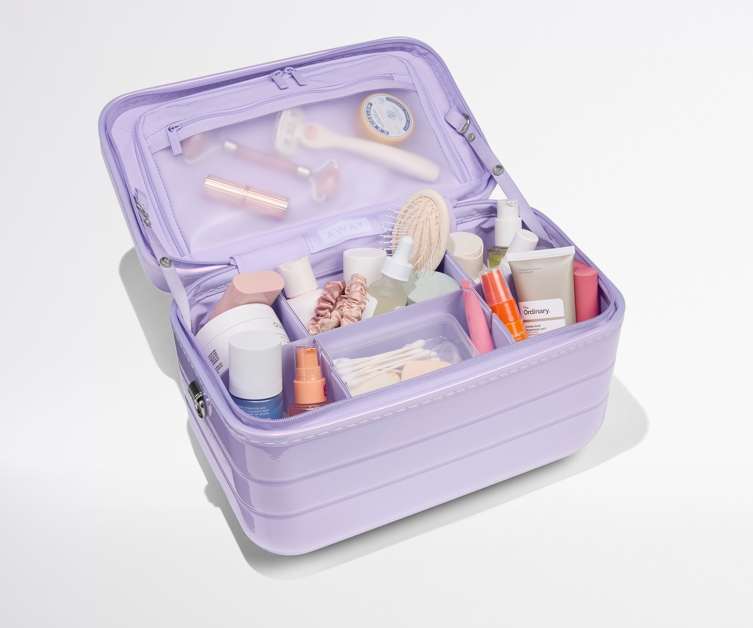 The Train Case in Glazed Lavender Haze Purple | Away: Built for