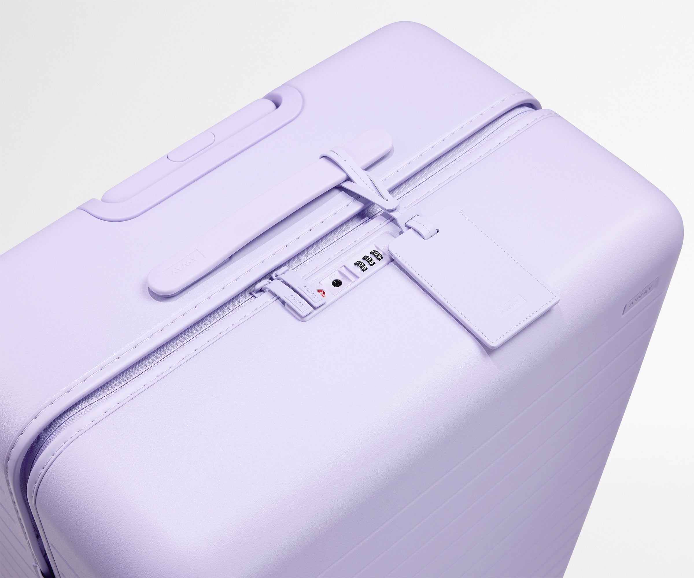Shop Large & Checked Suitcases in Lavender Haze Purple | Away