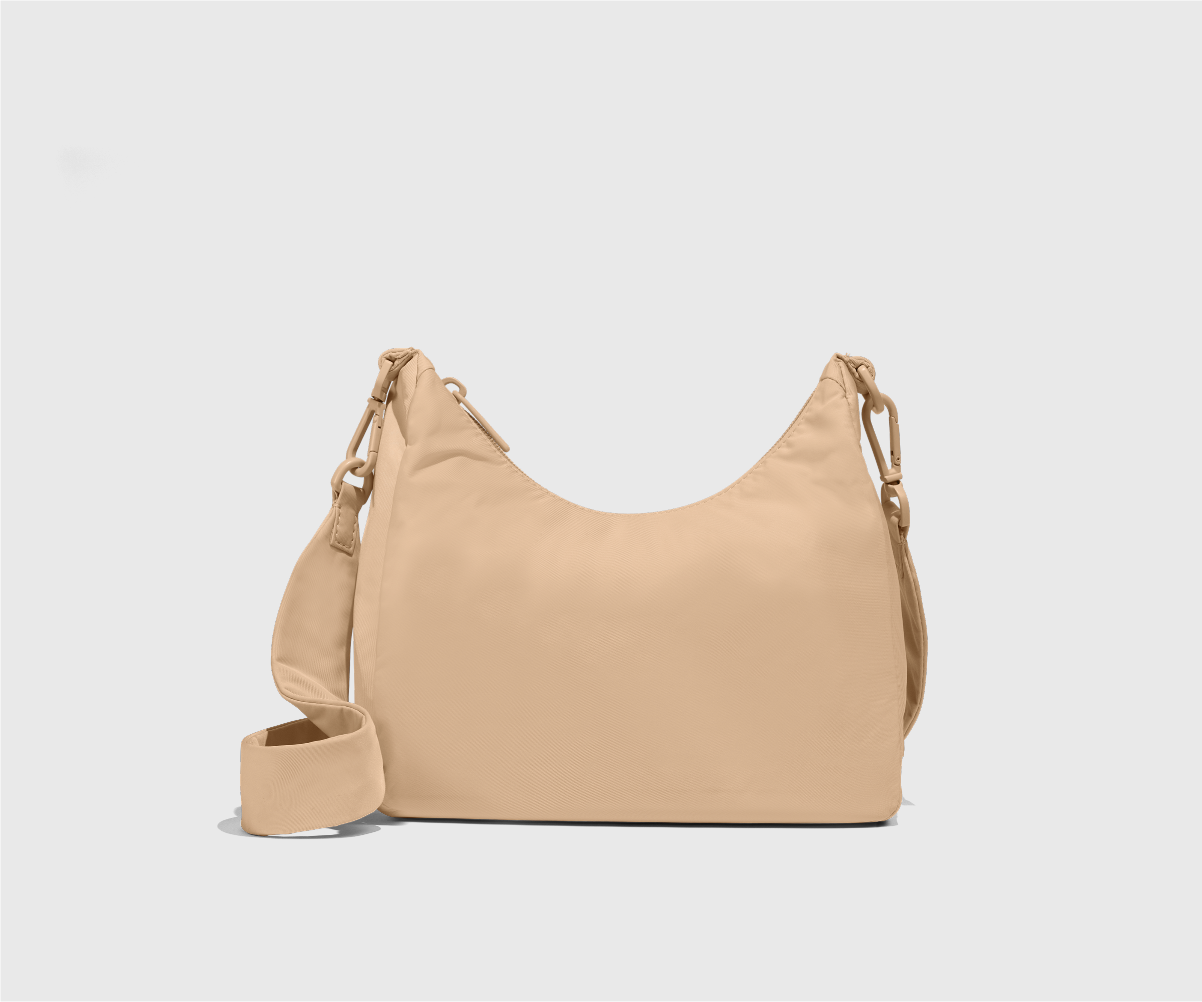 Washable Featherlight Duo Crossbody Bag in Camel Brown