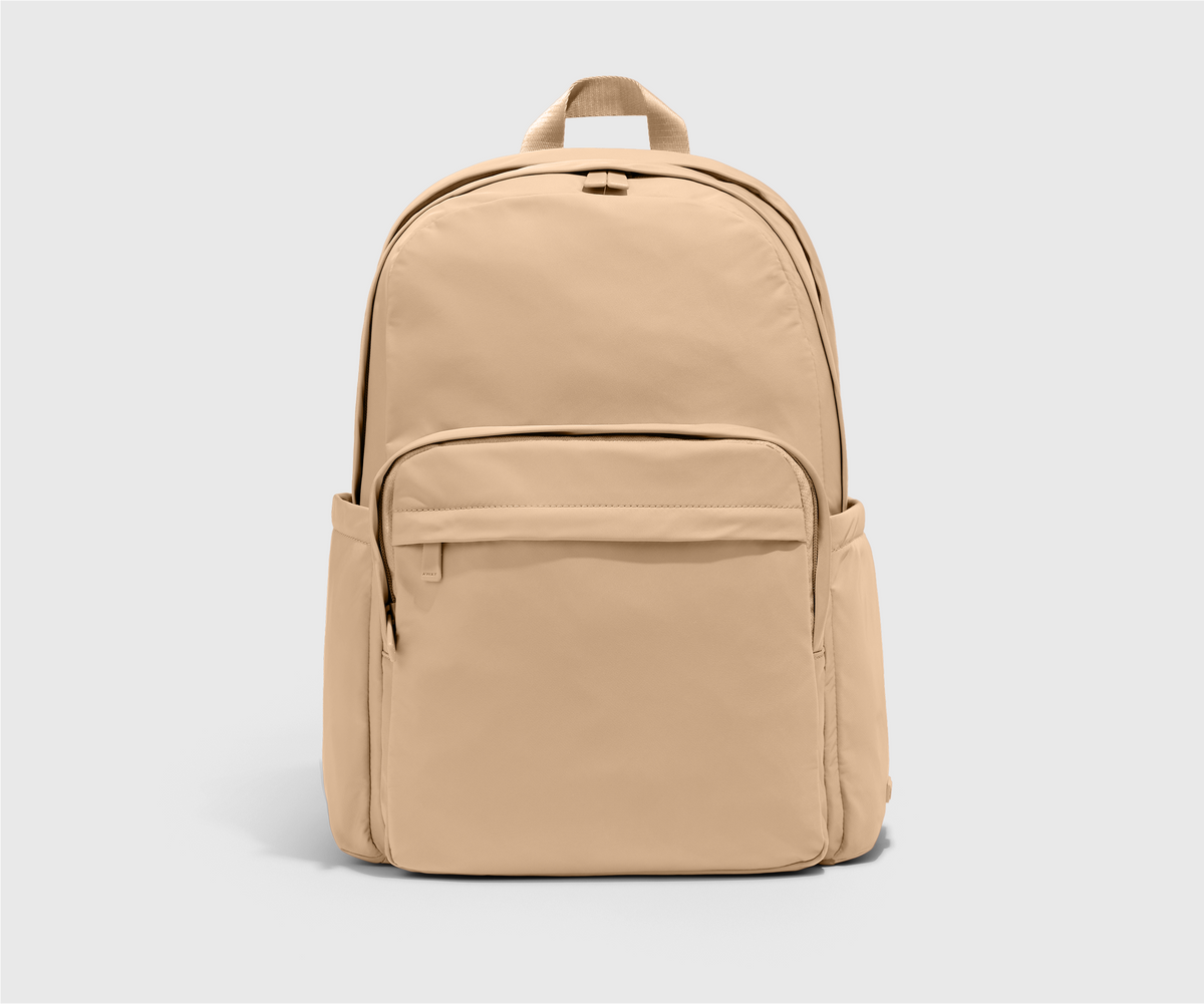 beige leather backpack laptop BOSTANTEN Genuine 15.6 inch Purse for Women College Casual Backpack Travel Bag Daypack Beige-brown : Electronics In addition Away Large Featherlight Backpack in