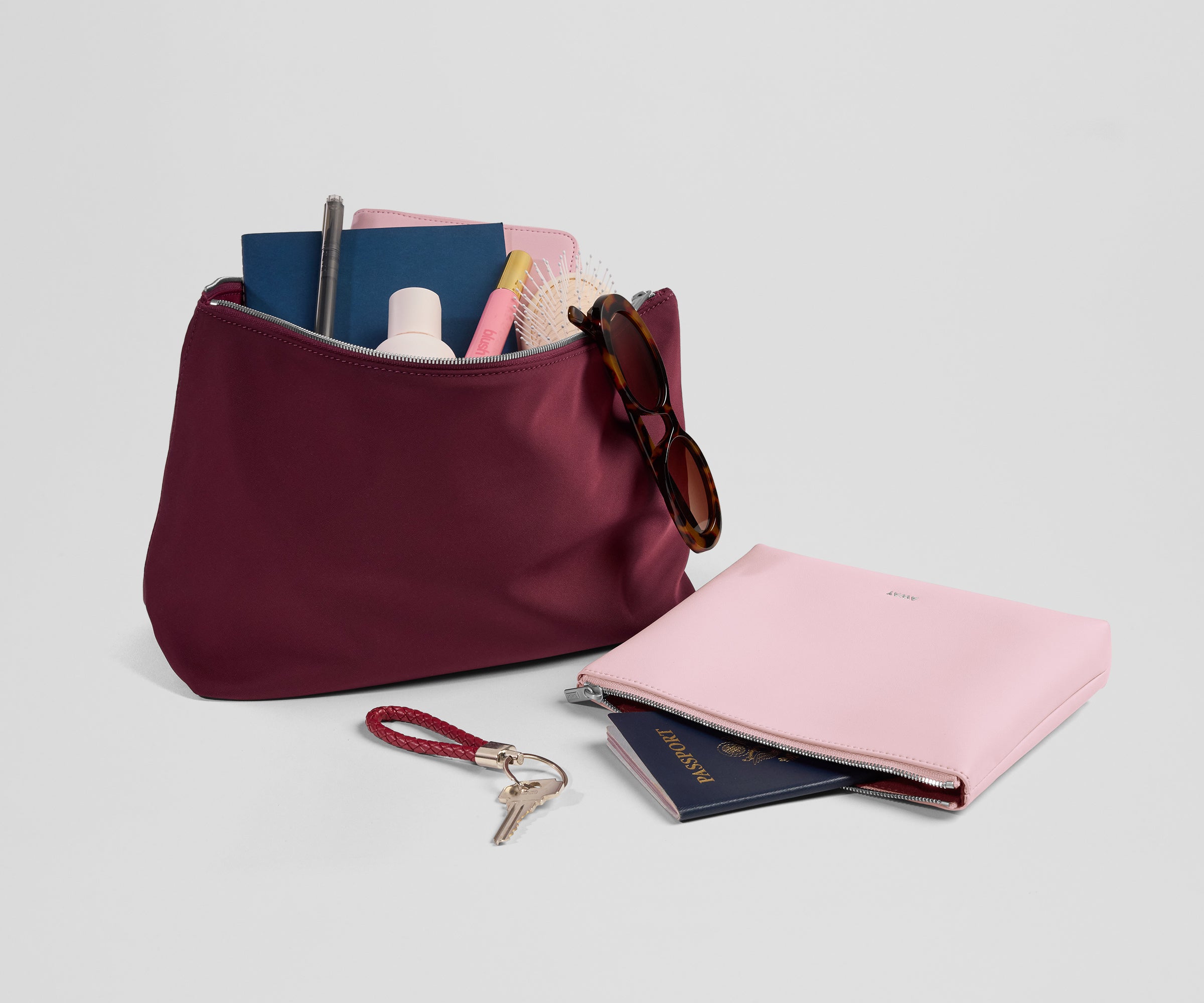 Pouch Duo in Glacial Pink