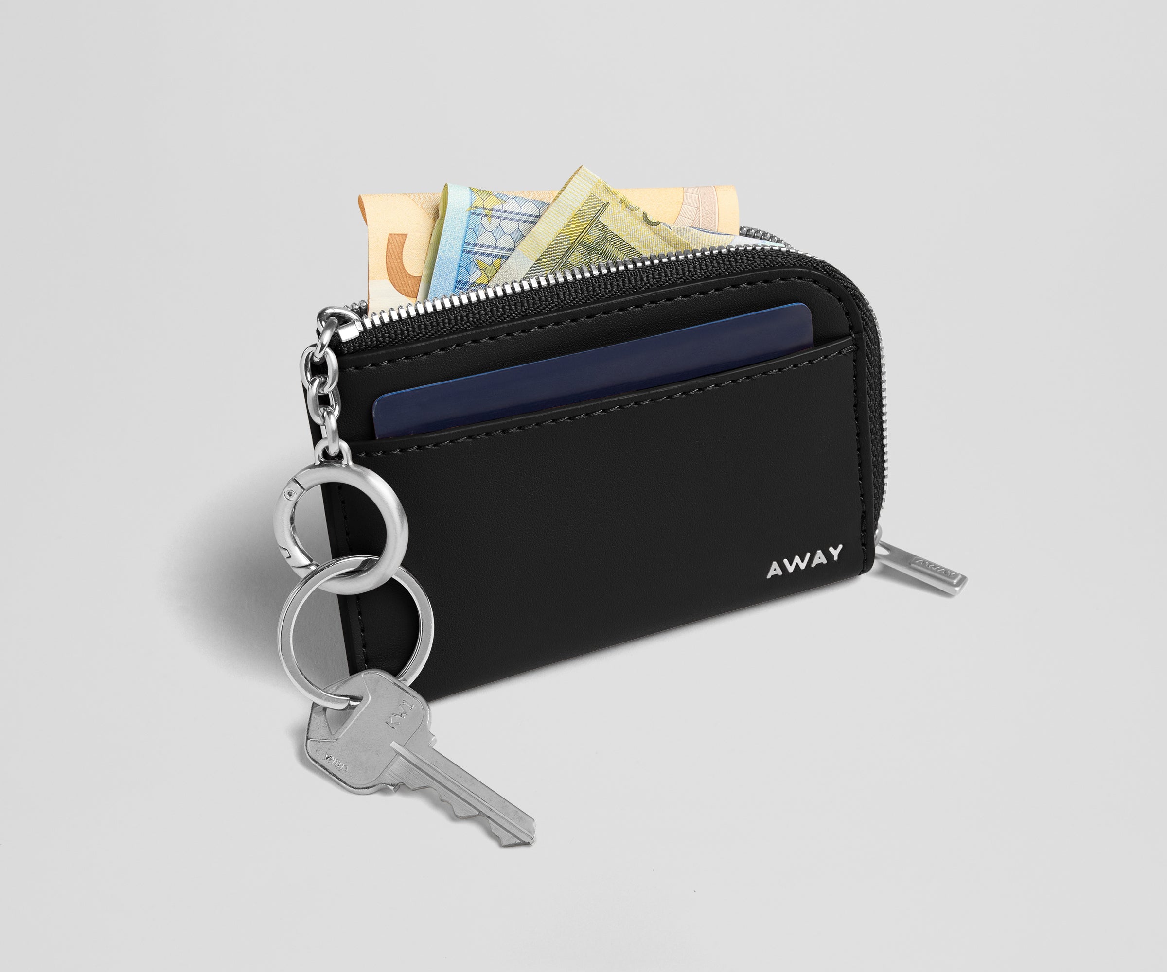 Zip Card Case in Jet Black | Away