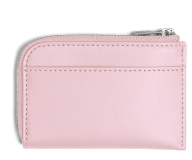 Zip Card Case in Glacial Pink