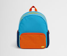 Front product view of the Kids Backpack in Splash Blue