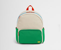 Front product view of the Kids Backpack in Marshmallow White