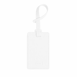 The Luggage Tag in Pearl White