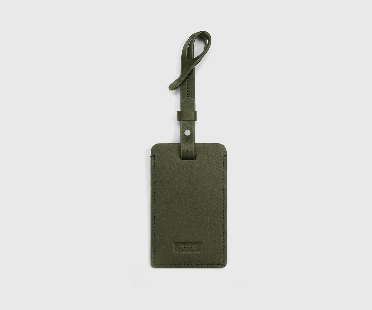 Luggage Tag in Olive Green