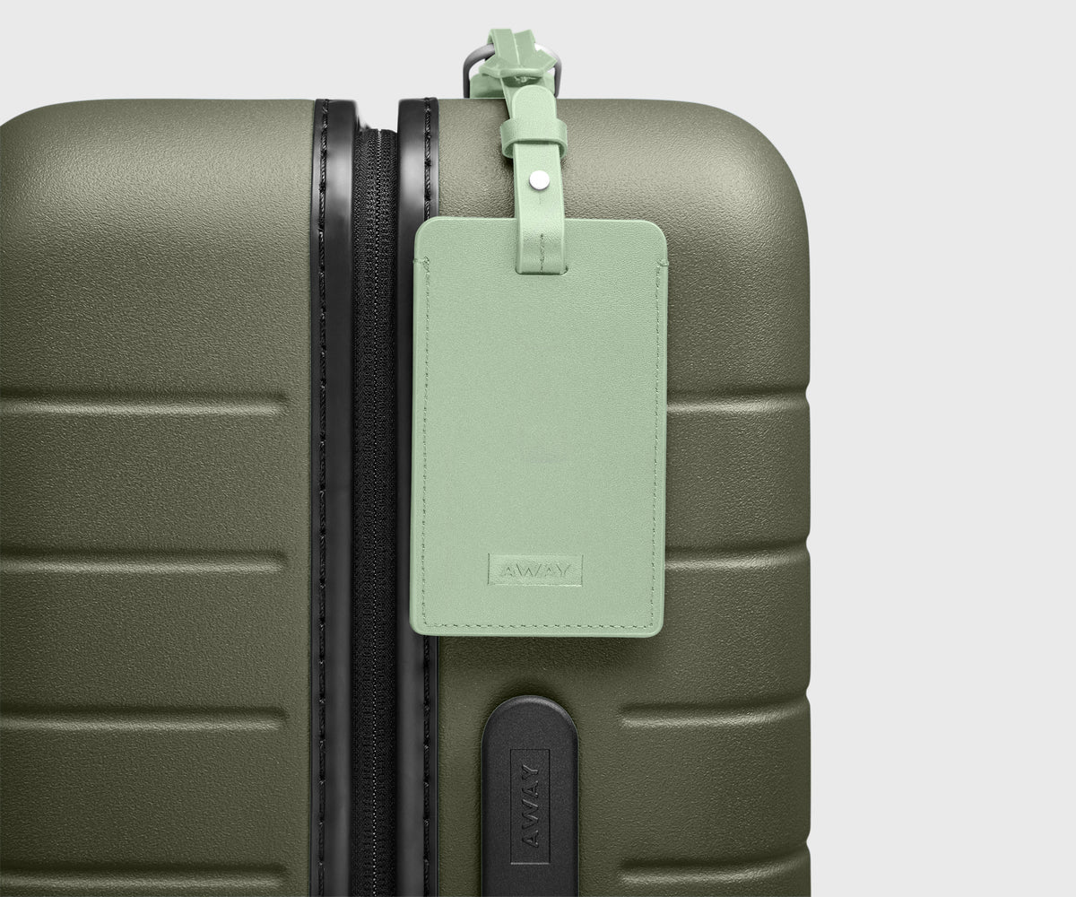 Luggage Tag in Sea Green