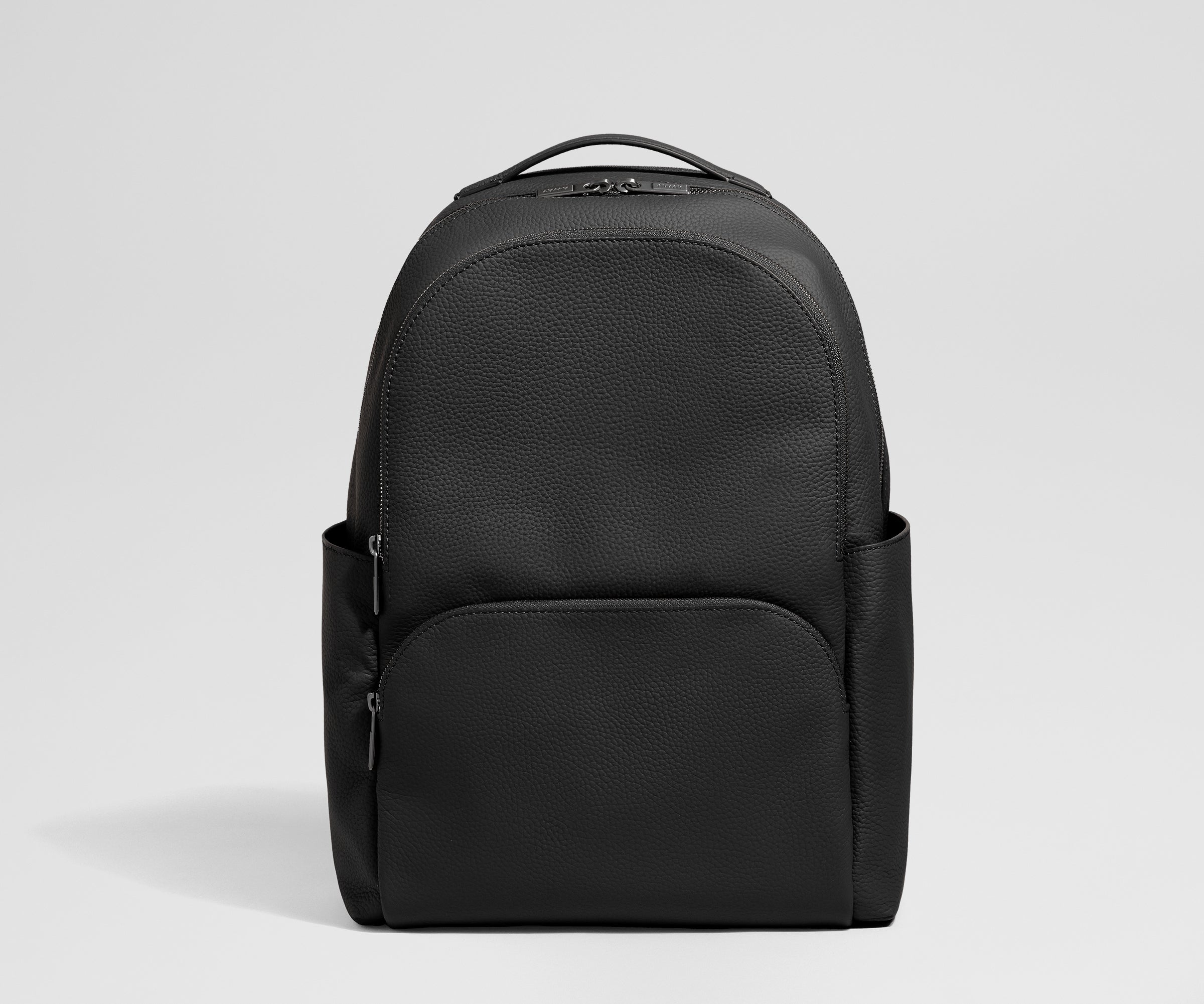 Shop Structured Black Leather Backpacks