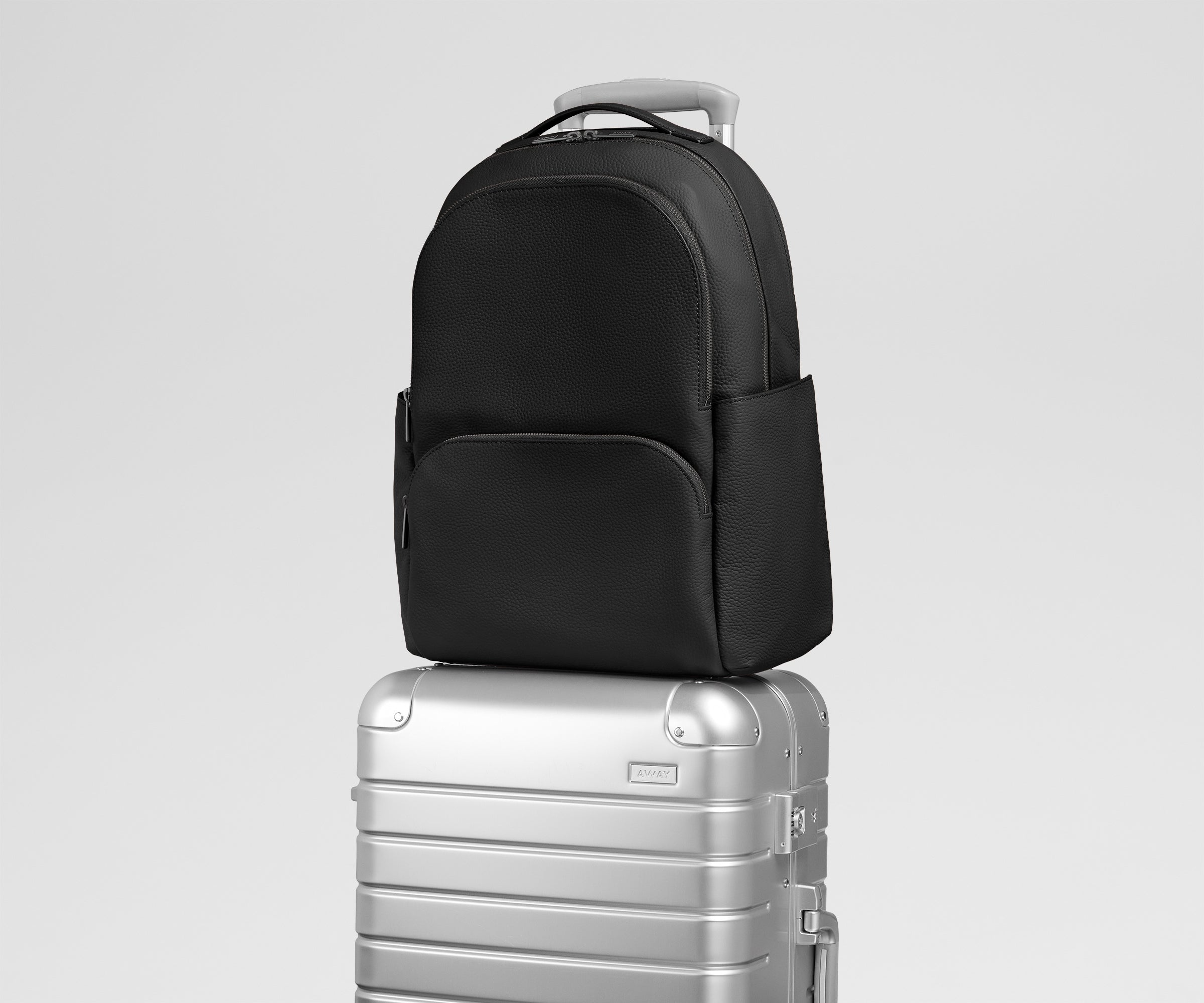Shop Structured Black Leather Backpacks | Away: Built for modern travel Shop Structured Black Leather Backpacks | Away: Built for modern travel
