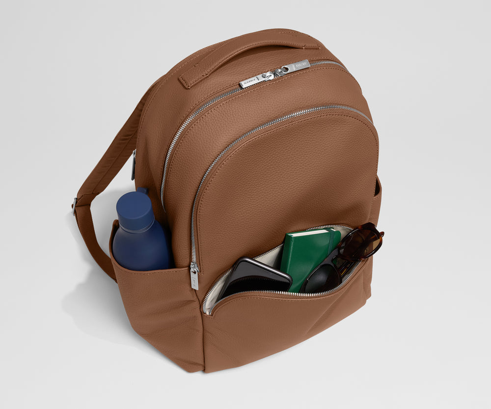 Shop Brown Genuine Leather Commuter Backpacks | Away: Built for modern ...