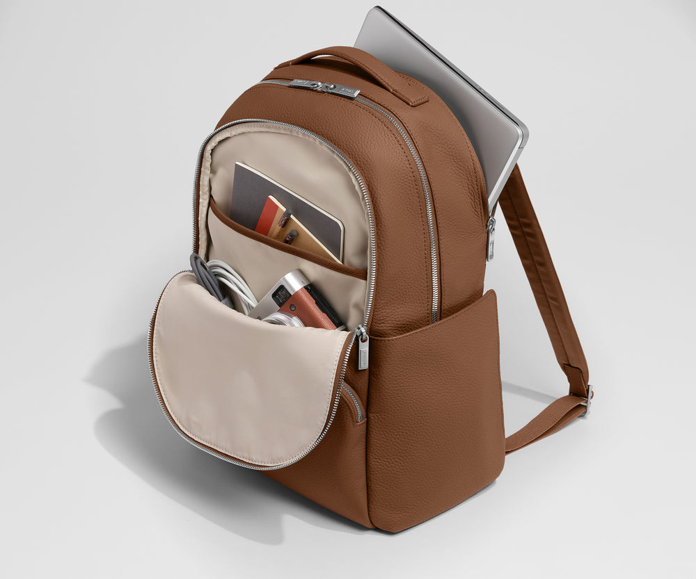 Shop Brown Genuine Leather Commuter Backpacks | Away: Built for modern ...