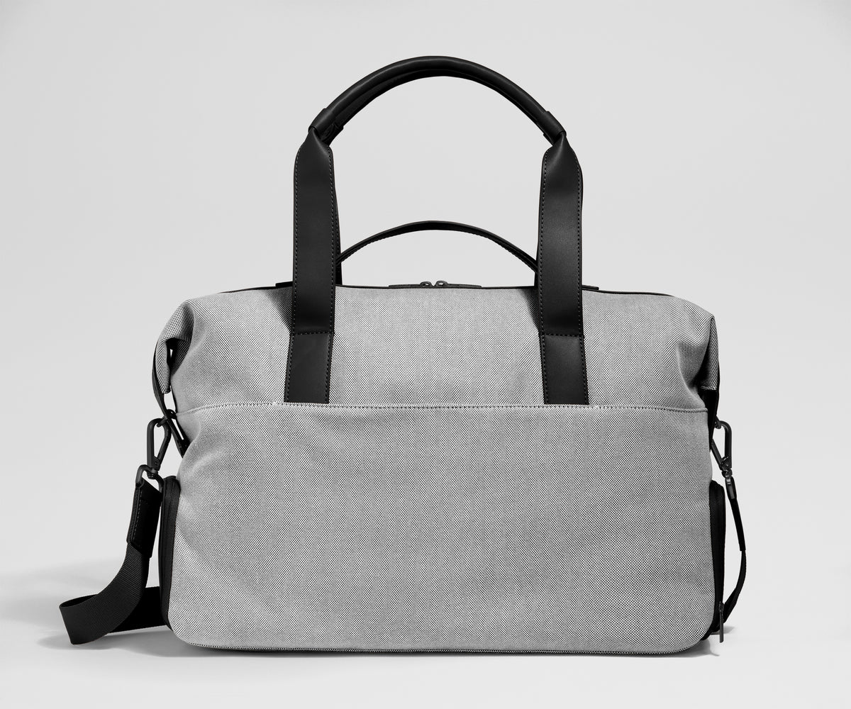 Canvas Overnight Bag in Jet Black
