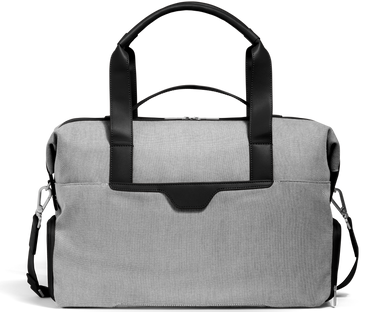 Canvas Overnight Bag in Jet Black