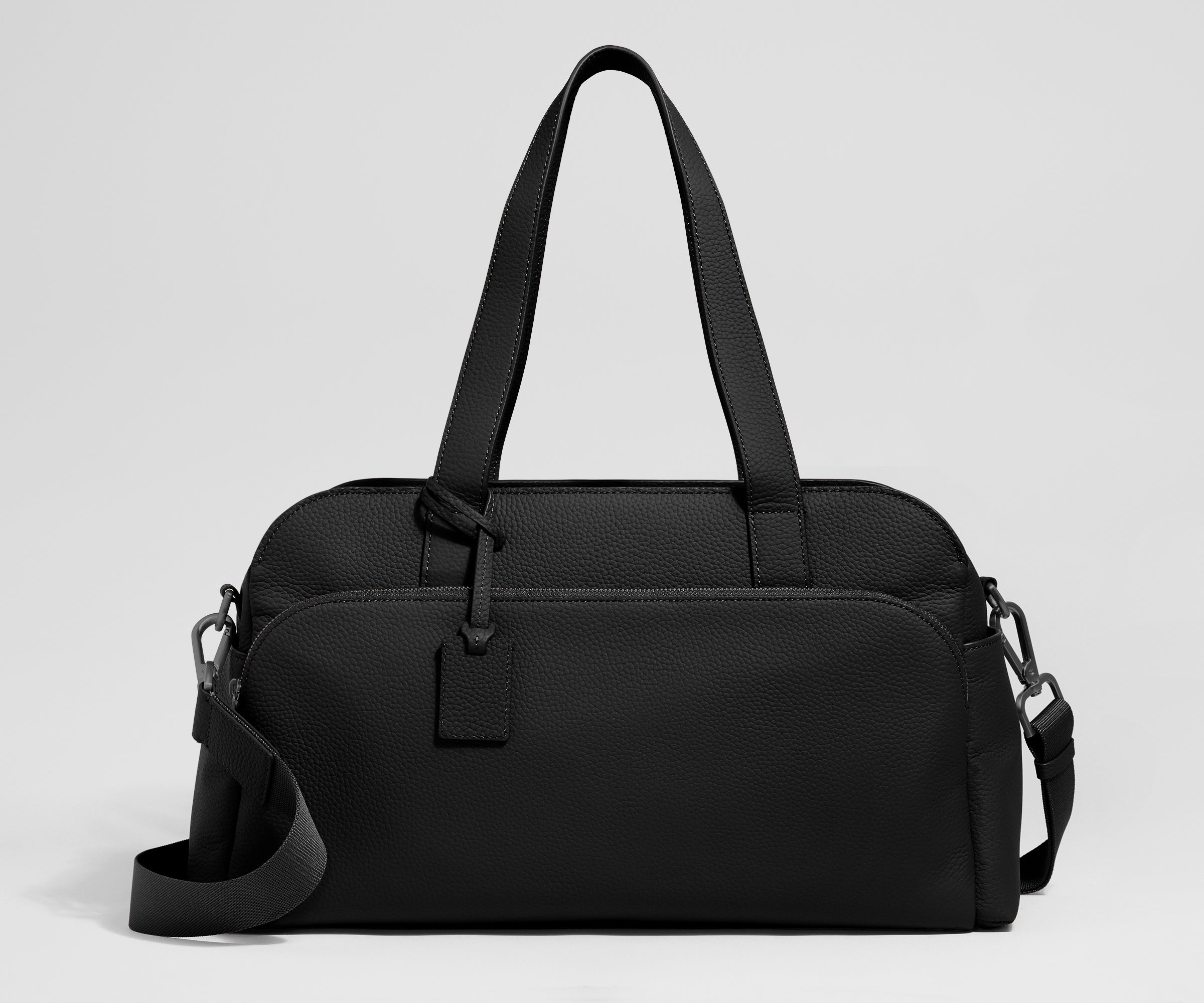 Away Leather Duffle in Jet Black