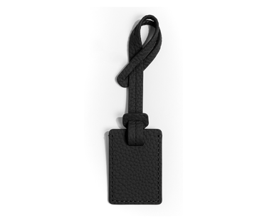 Leather Tote in Jet Black