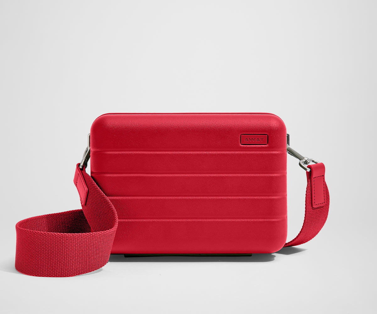 The Mini Crossbody in Cherry Red