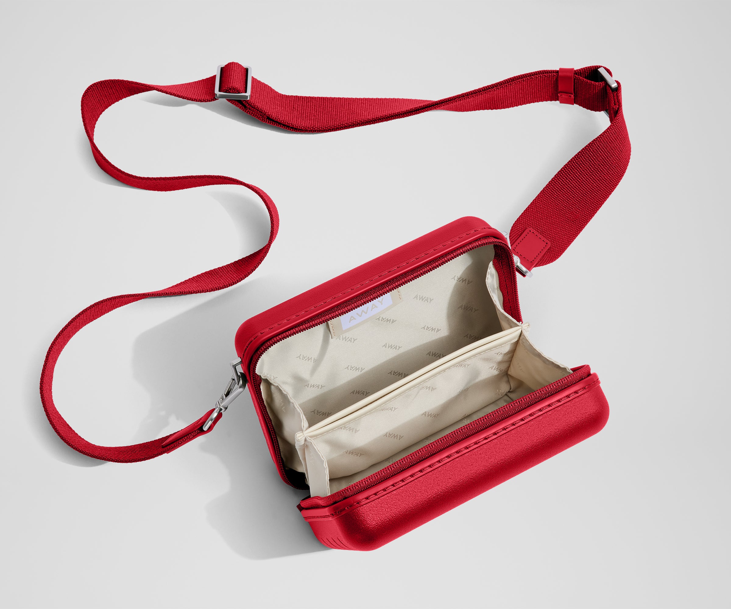 classic crossbody bags travel Away Mini Crossbody in Cherry Red