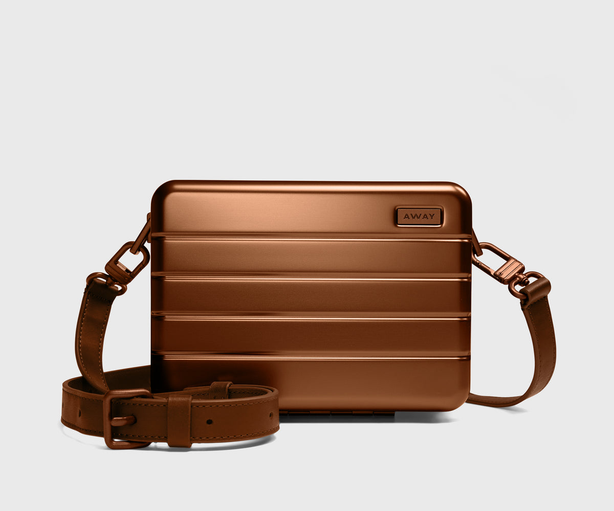 Aluminum Mini Crossbody in Bronze