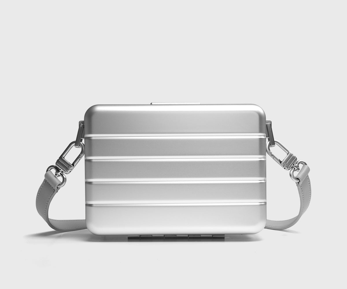 Aluminum Mini Crossbody in Silver